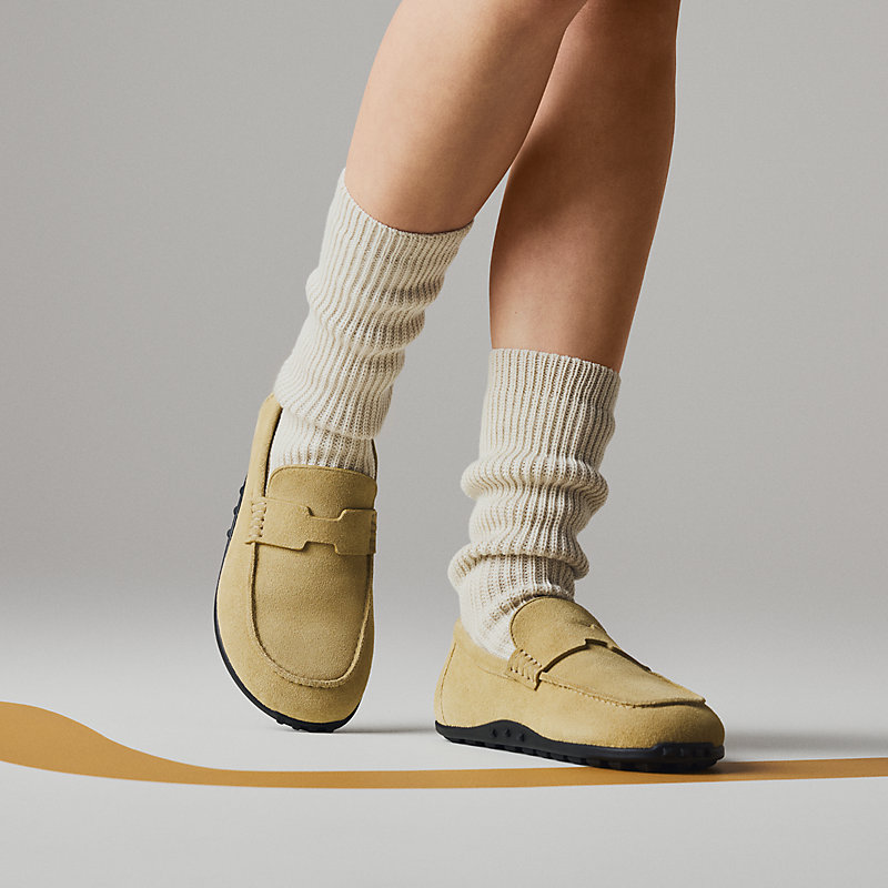Mocassim Lazy - Bege | Hermès Brasil